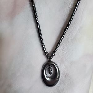 20/$30 Magnetic Hematite Beaded Necklace with Pendant